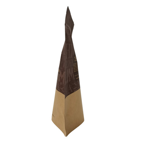 Mayorista de bolsas de café biodegradables de papel Kraft de pie