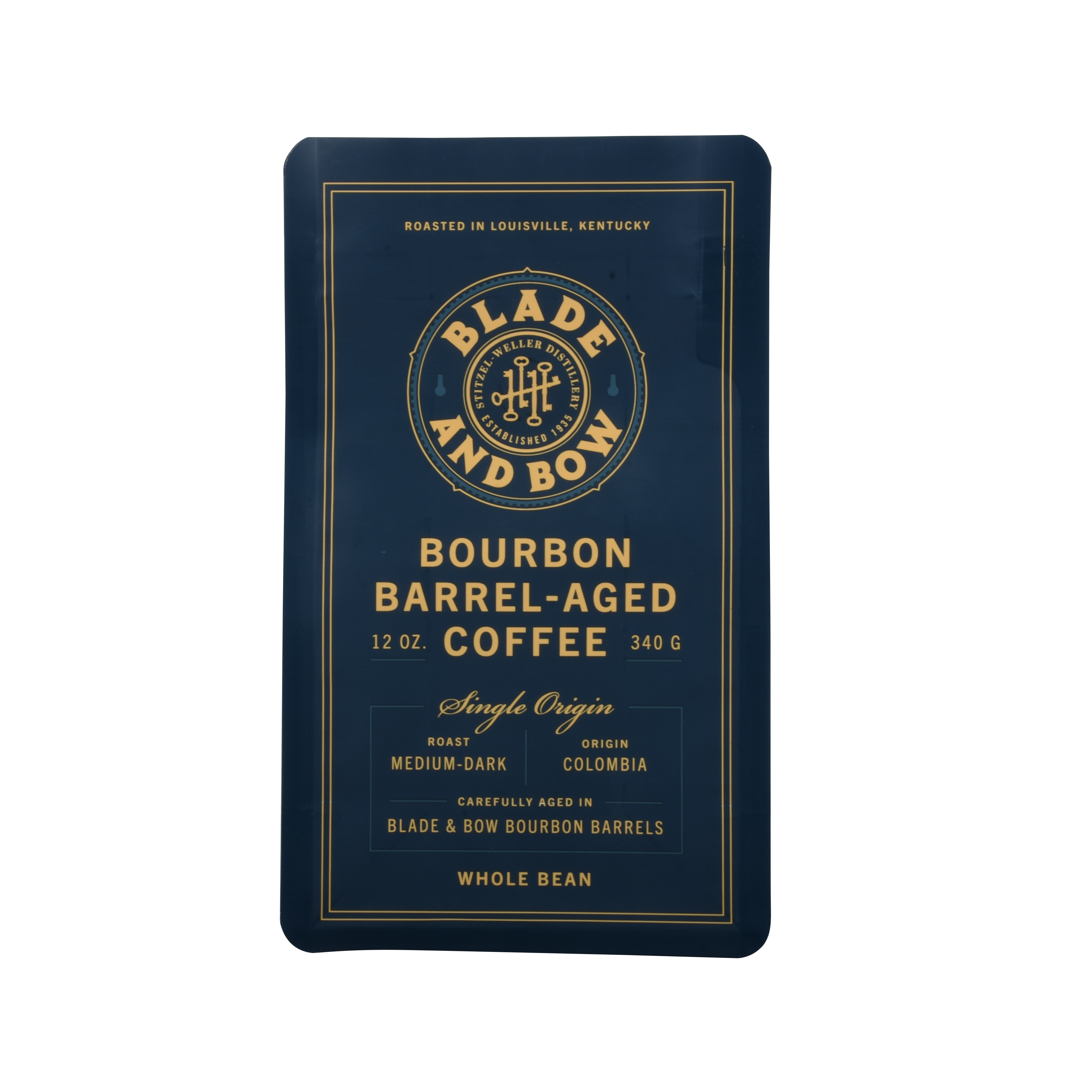 Bolsa de fondo plano de café compostable de 12 oz