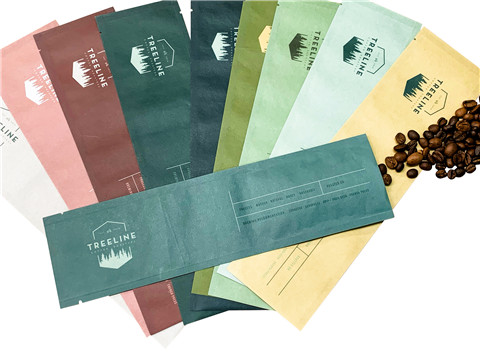 buen calidad Bolsas planas de café degradables de colores personalizados venta al por mayor