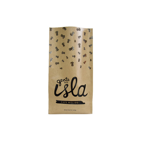 Bolsas de café biodegradables de papel Kraft personalizadas