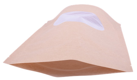 Bolsas 100 biodegradables de papel kraft con ventana