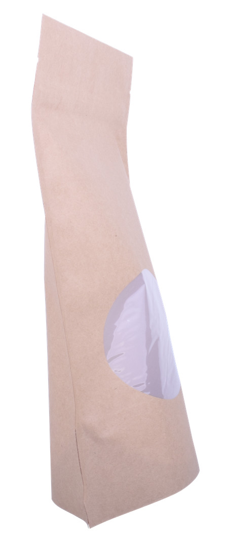 Bolsas 100 biodegradables de papel kraft con ventana