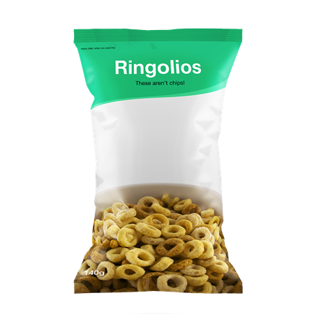 Bolsa de plastico para patatas fritas personalizadas a bajo precio