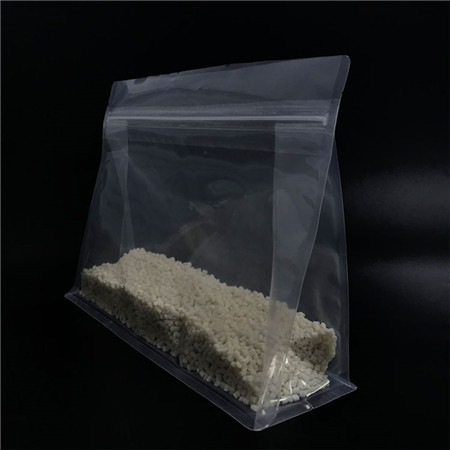 Bolsa de comida transparente con cremallera