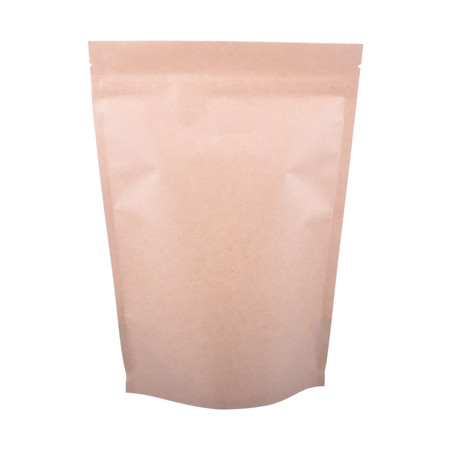 Bolsa de papel de embalaje de alimentos de papel kraft marrón personalizada con ventana