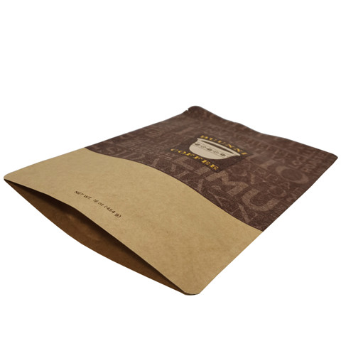 Bolsas de café Kraft de pie personalizadas
