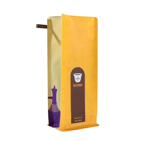 buen calidad Bolsas de café personalizadas con lazo de hojalata venta al por mayor