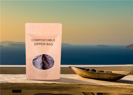 Bolsas de café Kraft biodegradables personalizadas