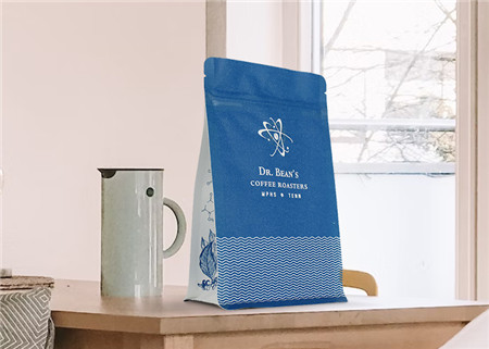 costumbre Bolsas de café compostables diseñadas personalmente en línea