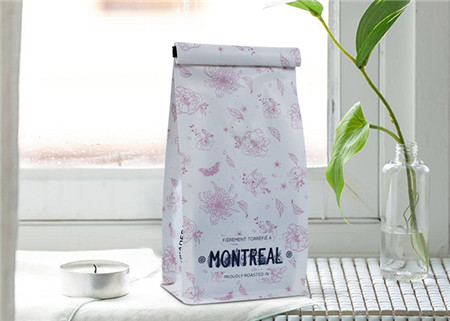 Bolsitas de té biodegradables impresas personalizadas con cremallera