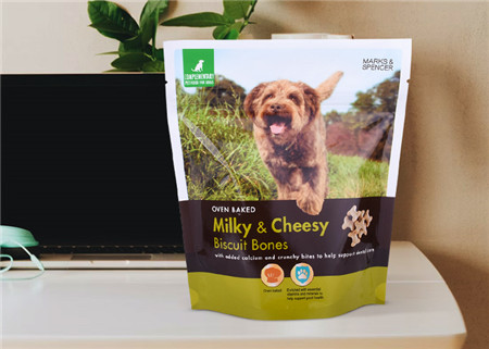Bolsa de pie con cremallera para comida para perros