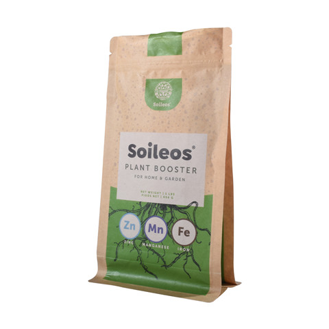 Bolsa de escudete lateral de café de 1/2 1 libra