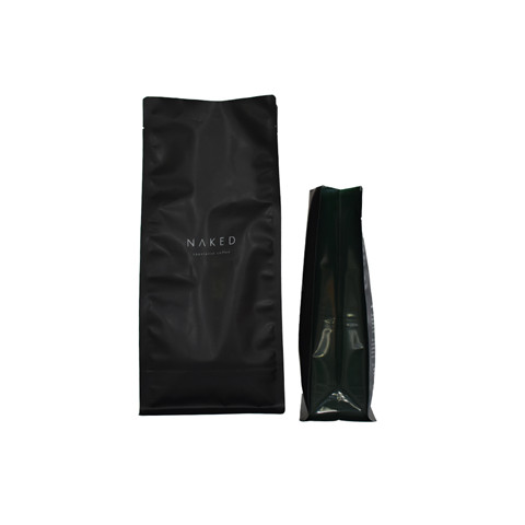 buen calidad Bolsa de embalaje con cremallera de café con fondo plano al por mayor venta al por mayor