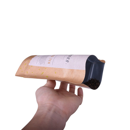 Bolsa de café plateada de 16 oz con válvula unidireccional