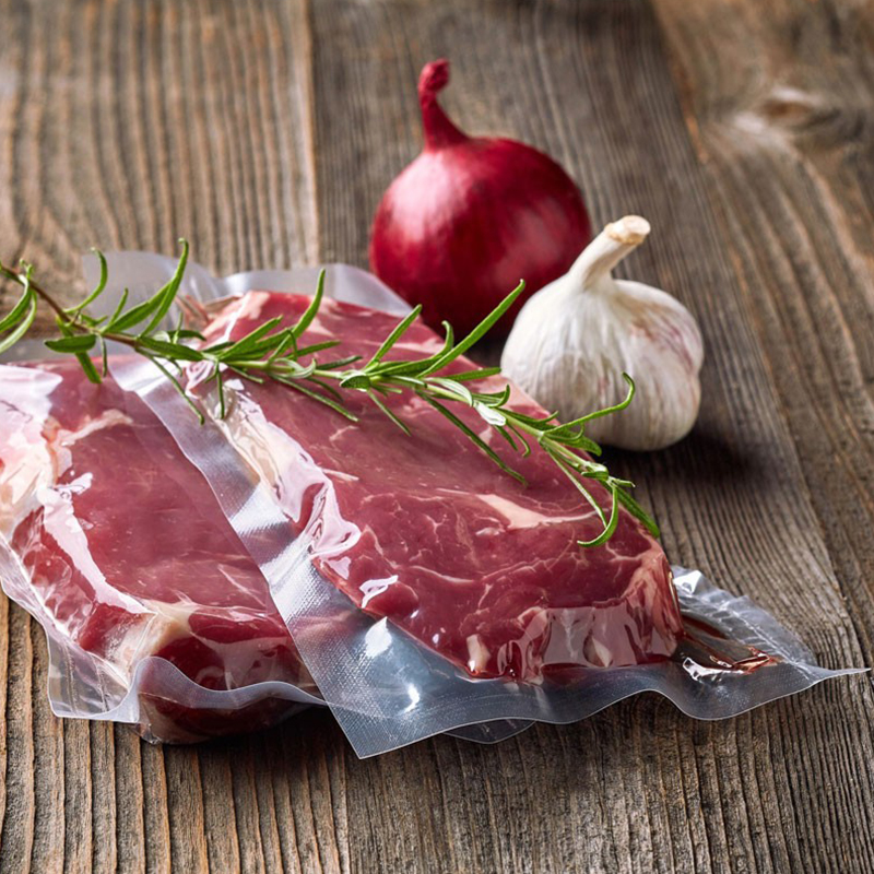 Bolsas de vacío degradables transparentes personalizadas para almacenamiento de alimentos