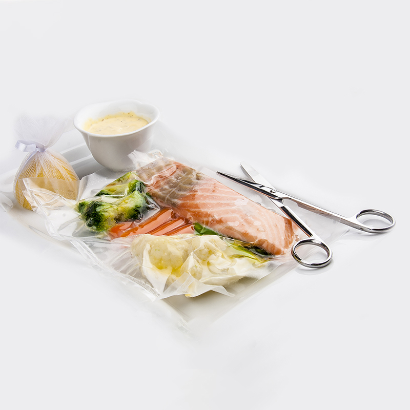 Bolsas de vacío degradables transparentes personalizadas para almacenamiento de alimentos